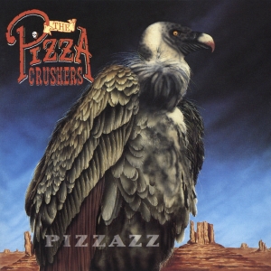 The PIZZA CRUSHERS - Pizzazz - Logo and cover artwork by Eric PHILIPPE