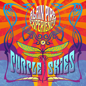 ALAIN PIRE EXPERIENCE - Purple Skies - Vinyl & CD digipak graphic design by Eric PHILIPPE