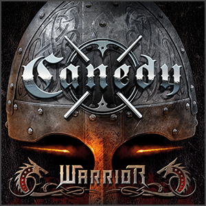 CANEDY - Warrior - Logo, vinyl sleeve & CD cover graphic design by Eric PHILIPPE