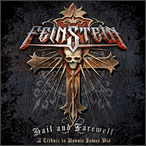 FEINSTEIN - Hail and Farewell - A tribute to Ronnie James Dio - CD cover graphic design by Eric PHILIPPE