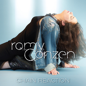 ROMY CONZEN - Chain Reaction - DIGIPAK and CD cover graphic design by Eric PHILIPPE
