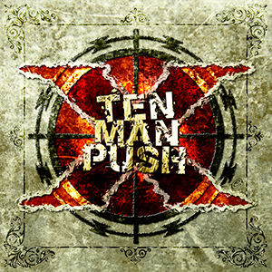 TEN MAN PUSH - CD cover graphic design by Eric PHILIPPE