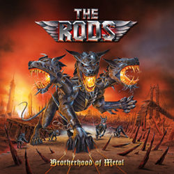 The RODS - Brotherhood of Metal - CD and VINYL cover - Graphic design by Eric PHILIPPE