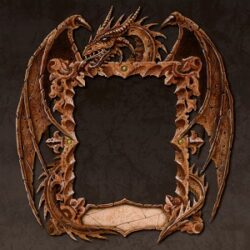 Dragon frame - Illustration by Eric PHILIPPE