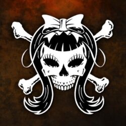 Illustration - GIRLIE SKULL by Eric PHILIPPE