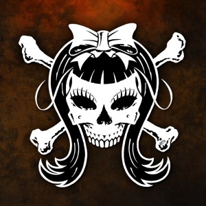 Illustration - GIRLIE SKULL by Eric PHILIPPE