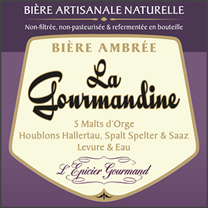 La Gourmandine - Banner / Roll-up design, Beer Coaster, Label design by Eric PHILIPPE
